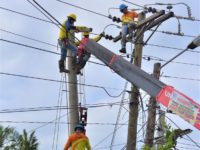 BILECO linemen celebrate Chinese New Year atop pole