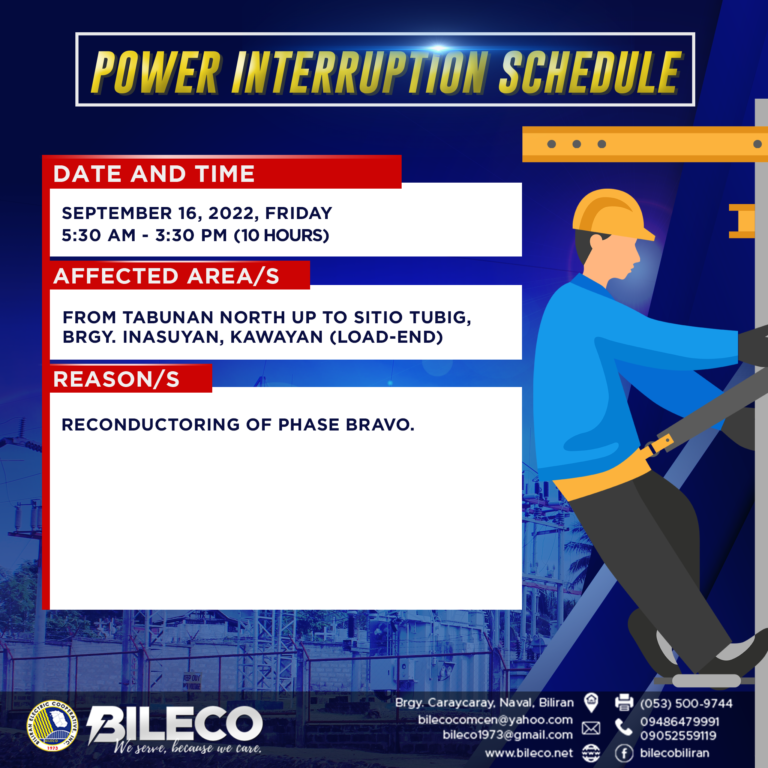 Read more about the article SCHEDULED POWER INTERRUPTION IN KAWAYAN