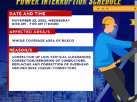 NGCP SCHEDULED POWER INTERRUPTION