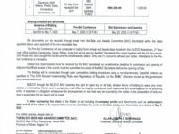 INVITATION FOR BIDS