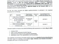 INVITATION FOR BIDS