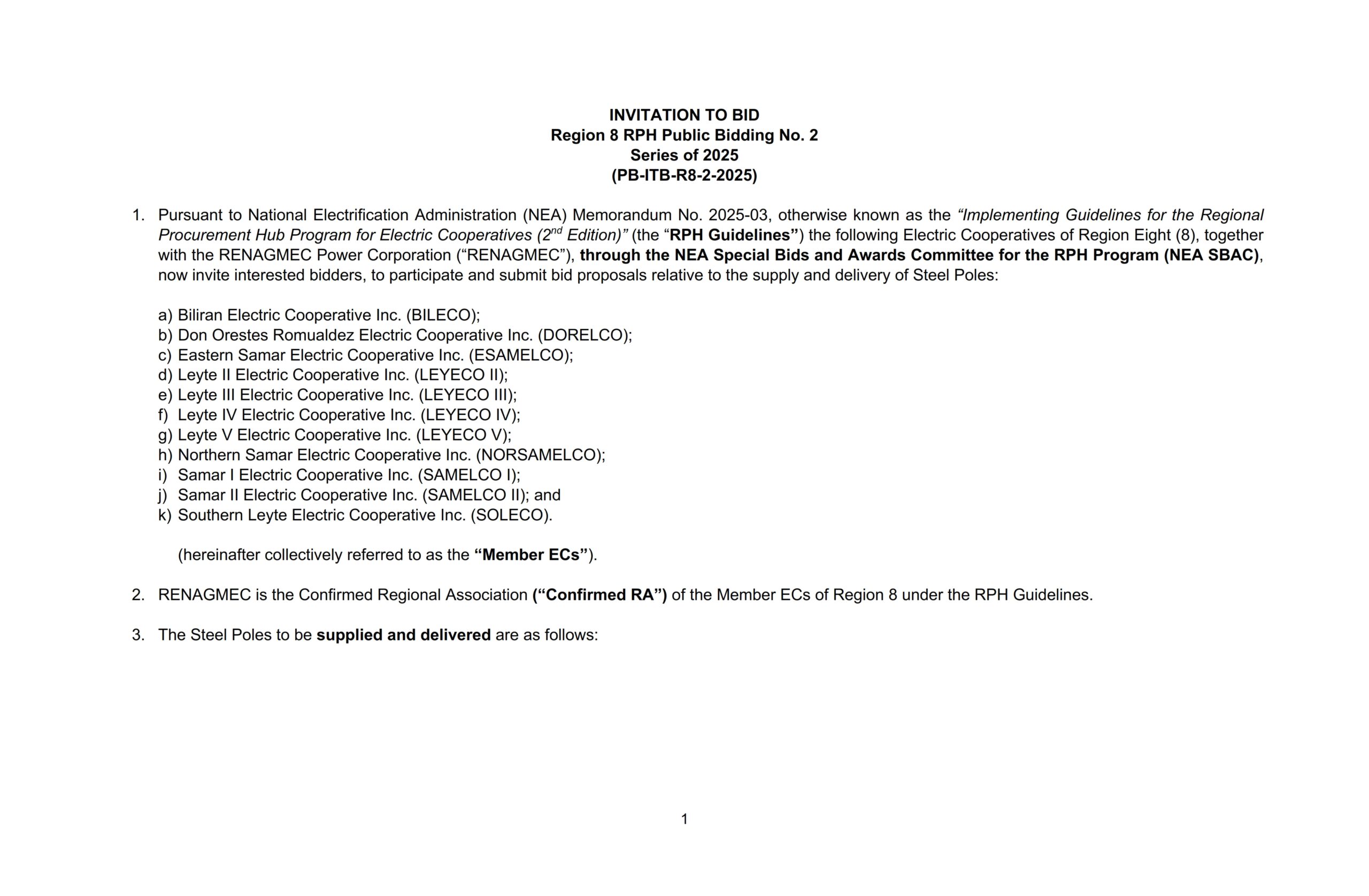 You are currently viewing INVITATION TO BID