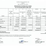Breakdown of Generation Charge for April 2025